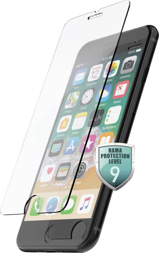 HAMA Premium Crystal Glass Displayschutzglas Passend für (Handy): Apple iPhone 6/6s/7/8/SE 2020