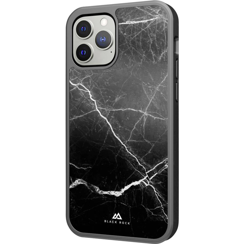 Black Rock Protective Marble Case Cover Apple Zwart