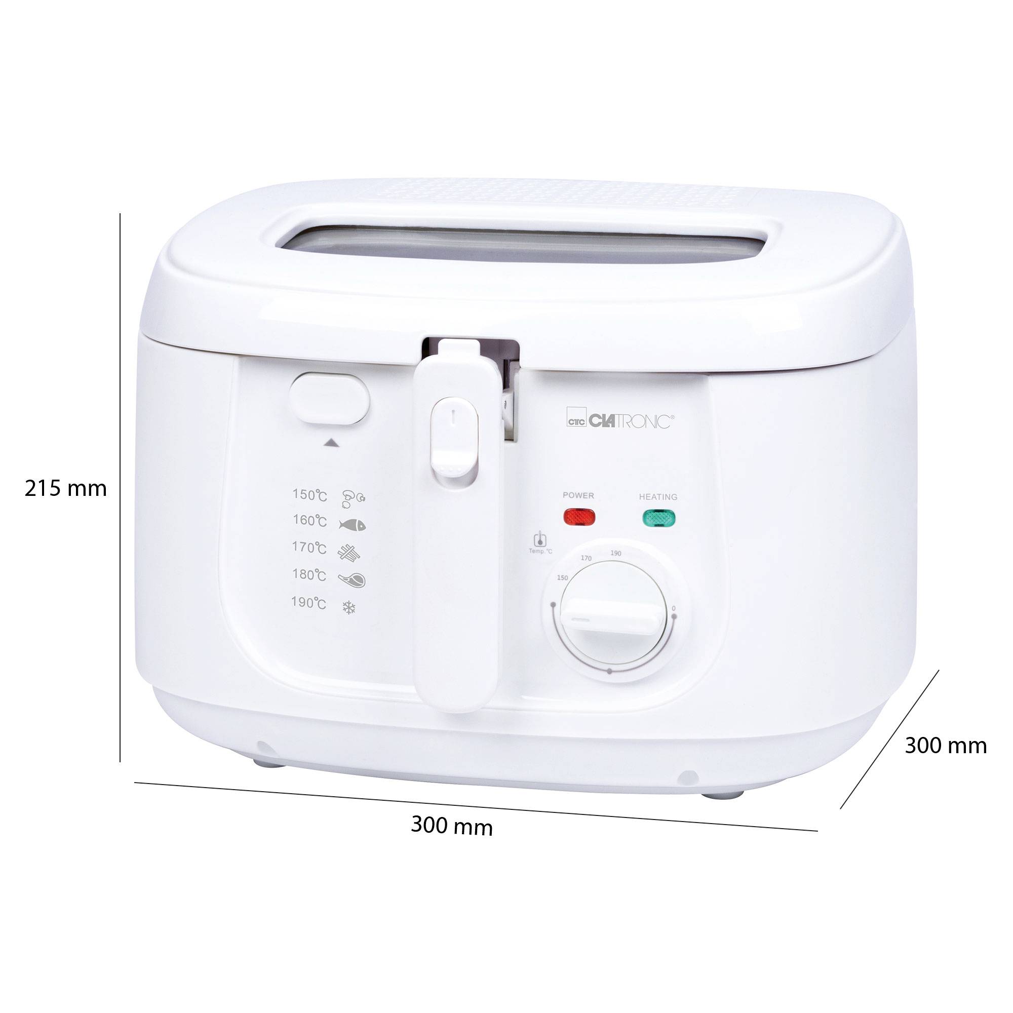 Clatronic FR 3771 Fritteuse 2.5 l 1800 W Weiß-5