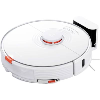 Roborock S7 Reinigungsroboter Weiß Kompatibel mit Amazon Alexa, kompatibel mit Google Home, App gesteuert, Beutellos, in