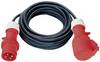 Brennenstuhl 1167498 Strom Verlängerungskabel 32 A Schwarz 10 m H07RN-F 5G 4 mm² mit Phasenwender