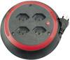 Brennenstuhl 1100542 Kabeltrommel 4 m Schwarz Schweiz-Stecker