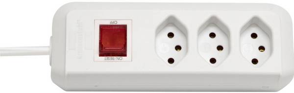 Brennenstuhl 1158612 Steckdosenleiste mit Schalter  Weiß  1 St.