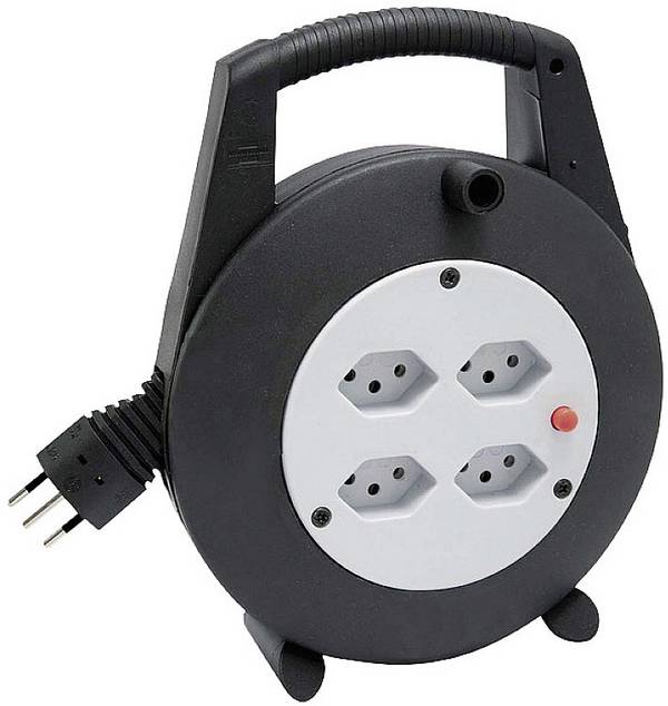Brennenstuhl 1092202 Kabeltrommel 5 m Schwarz Schweiz-Stecker