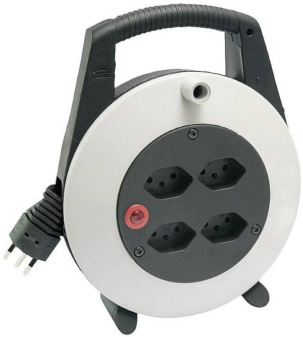 Brennenstuhl 1093652 Kabeltrommel 10 m Schwarz Schweiz-Stecker