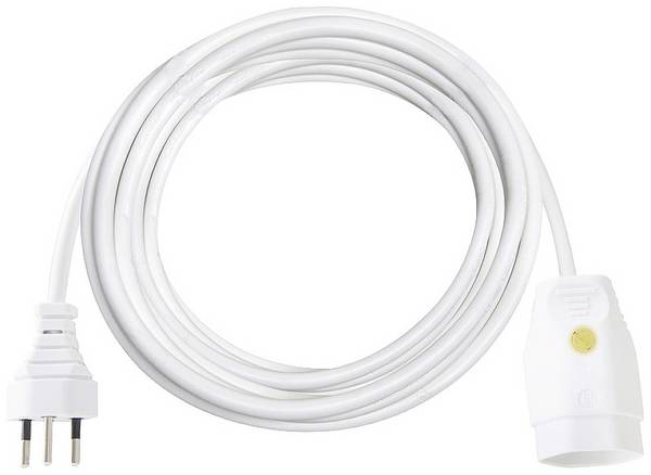 Brennenstuhl 1160182015 Strom Verlängerungskabel  10 A Weiß 10 m H05VV 3G 1,5 mm²