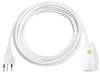 Brennenstuhl 1160162 Strom Verlängerungskabel 10 A Weiß 3 m H05VV-F 3G 1,0 mm²