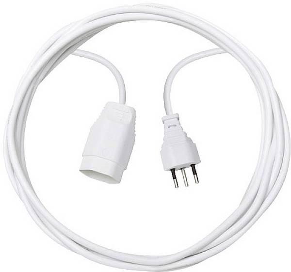 Brennenstuhl 1168142 Strom Verlängerungskabel 10 A Weiß 5 m H05VV-F 3G 1 mm²