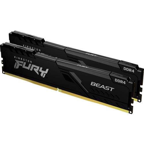 Thumbnail - Kingston FURY Beast PC-Arbeitsspeicher Kit DDR4 64 GB 2 x 32 GB ECC 3600 MHz 288pin DIMM CL18 KF436C18BBK2/64