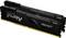 Zwei Kingston Fury Beast DDR4-RAM-Module in Schwarz mit silbernen Schriftzügen, geeignet für schnelle und leistungsstarke Computer.