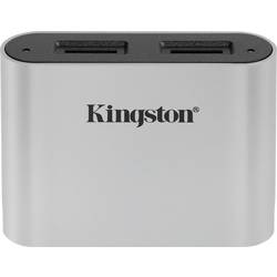 Externá čítačka pamäťových kariet / hub Kingston WFS-SDC, USB-C ™ USB 3.2 (1. generácia), striebornočierná