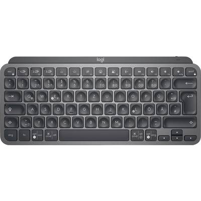 Logitech MX Keys Mini Bluetooth® Tastatur Deutsch, QWERTZ Graphit Beleuchtet, Geräuscharme Tasten, Multipair-Funktion, W