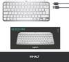 Logitech MX Keys Mini Bluetooth® Tastatur Deutsch, QWERTZ Grau Beleuchtet, Geräuscharme Tasten, Multipair-Funktion, Wiederaufladbar