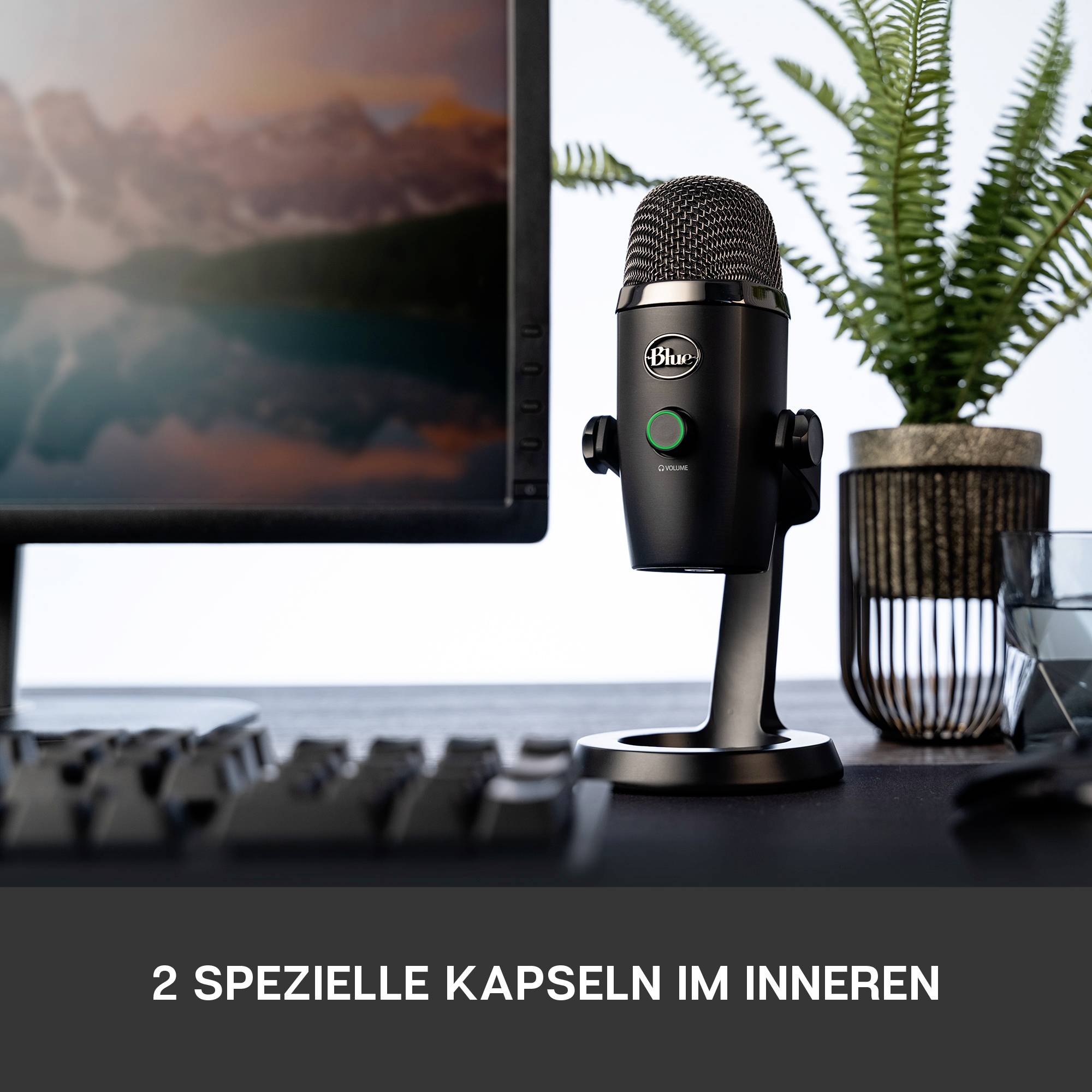 Blue Microphones Yeti Nano Stand PC-Mikrofon Übertragungsart (Details):Kabelgebunden, USB Kabelgebunden, USB Schwarz-10