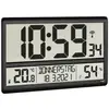 TFA Dostmann 60.4520.01 Funk Wanduhr 36 cm x 2.8 cm x 23.5 cm Schwarz Großes Display