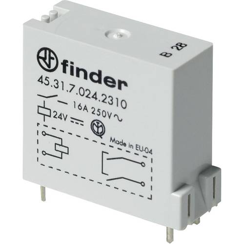 Thumbnail - Finder 45.31.7.024.0310 Printrelais 24 V/DC 16 A 1 Schließer 1 St.