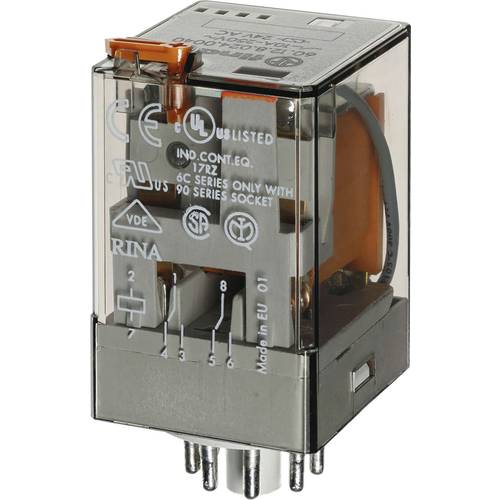 Thumbnail - Finder 60.12.8.110.0050 Steckrelais 110 V/AC 10 A 2 Wechsler 1 St.