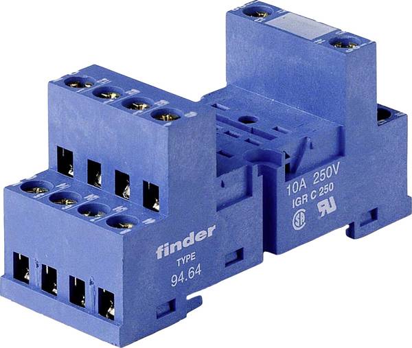 Finder 94.64 Relaissockel Passend für Serie (Relais): Finder Serie 55 Finder 55.32 (L x B x H) 28 x 27 x 71 mm Piece 1 St.