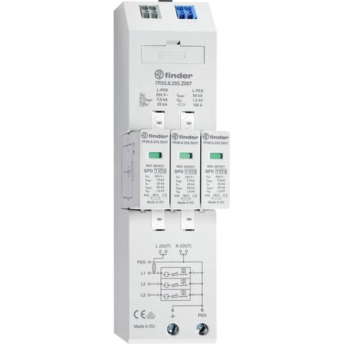 Finder 7P.03.8.255.Z007 7P.03.8.255.Z007 Überspannungsableiter 20 kA 1 St.