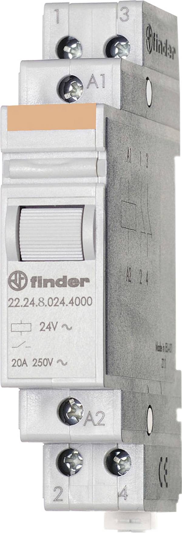 Finder 22.24.8.230.4000 Industrierelais Schaltstrom (max.): 20 A 2 Öffner Piece 1 St.