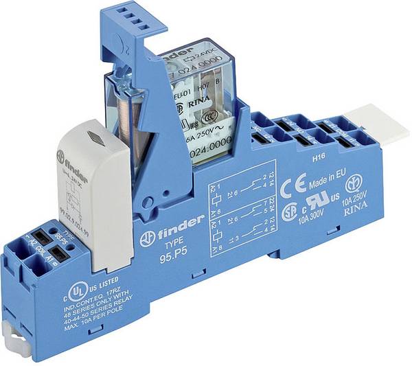 Finder 48.P5.9.024.0050 Koppelrelais 24 V/DC 8 A 2 Wechsler Piece 1 St.