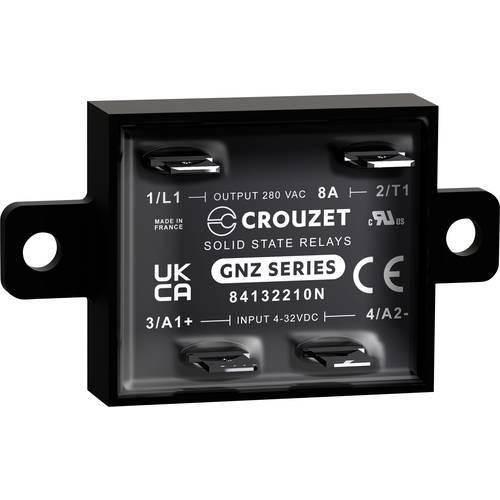 Crouzet Halbleiterrelais 84132210N 8 A Schaltspannung (max.): 280 V/AC Spezieller Nulldurchgang 1 St.