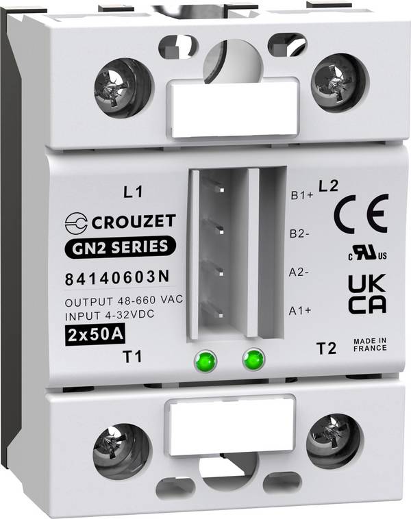 Crouzet Halbleiterrelais 84140603N 50 A Schaltspannung (max.): 660 V/AC Spezieller Nulldurchgang 1 St.