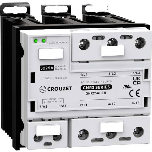 Thumbnail - Crouzet Halbleiterrelais GNR25ACZH 25 A Schaltspannung (max.): 660 V/AC Spezieller Nulldurchgang 1 St.