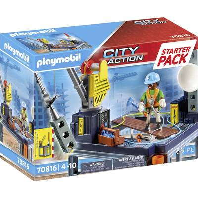 Playmobil® City Action Starter Pack Baustelle mit Seilwinde 70816