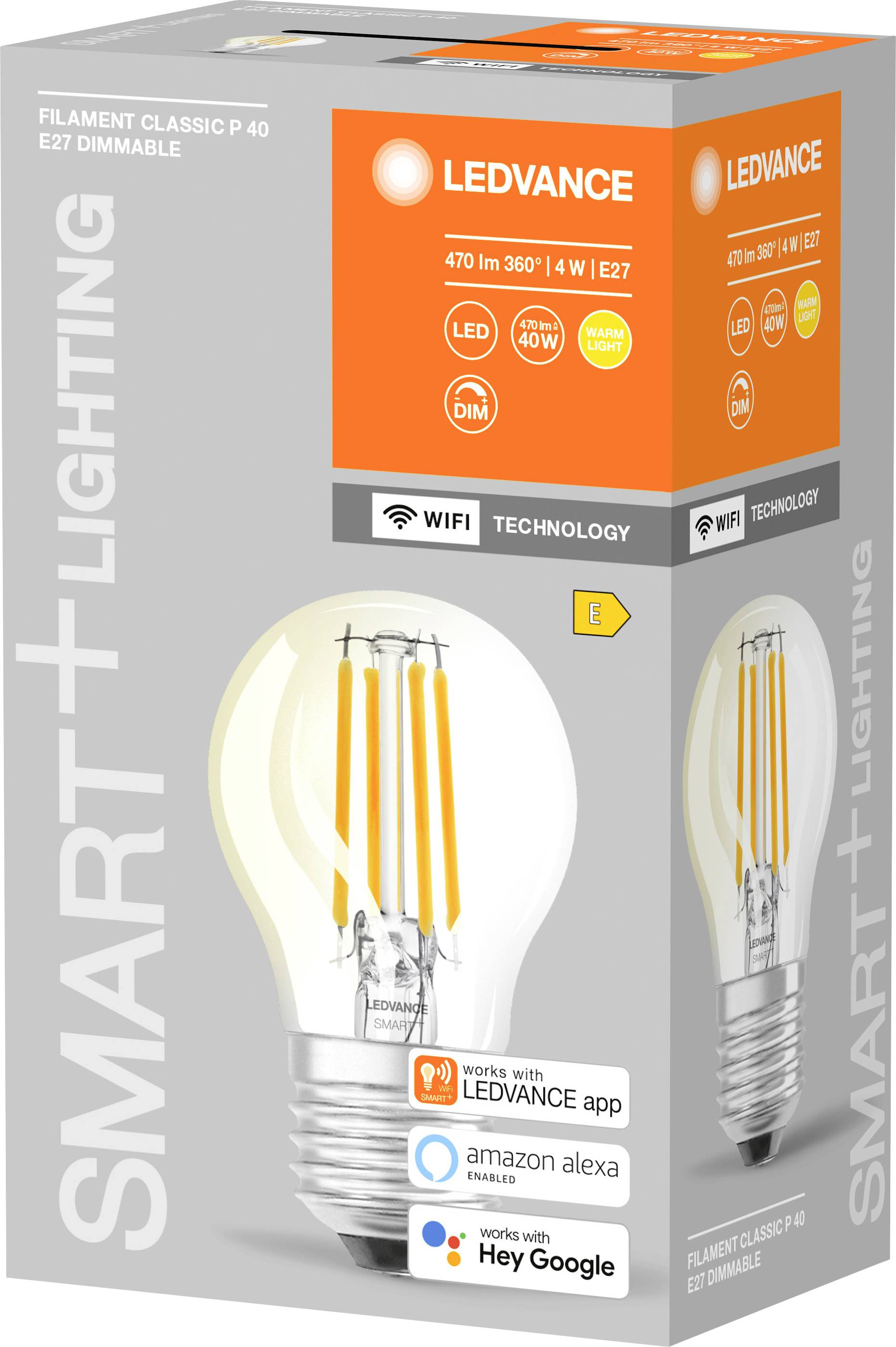 LEDVANCE LED-Leuchtmittel EEK: E (A - G) 4058075609792 E27 4 W Warmweiß-1