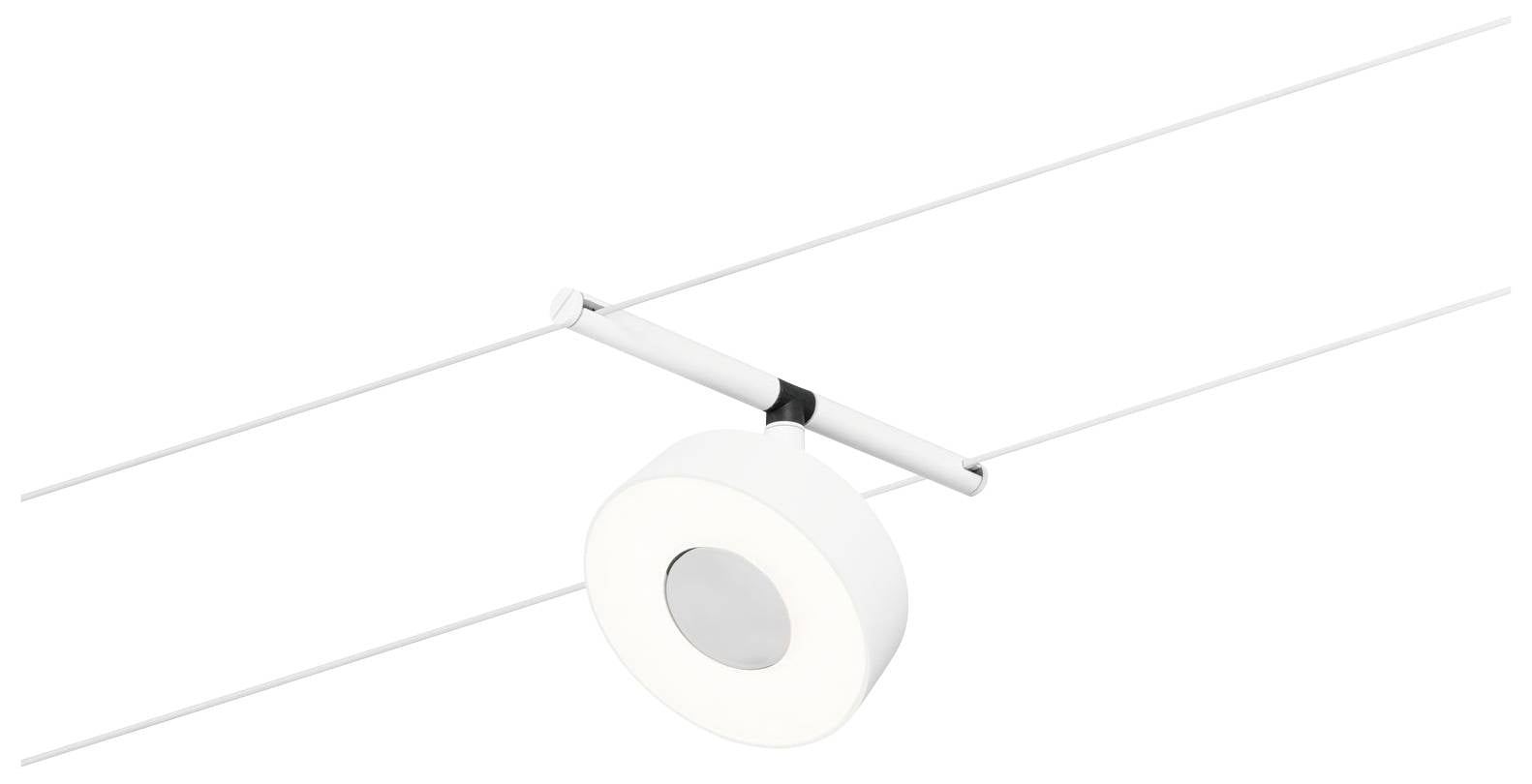 Paulmann WS DC Circle Niedervolt-Seilsystem-Leuchte LED Weiß (matt), Chrom
