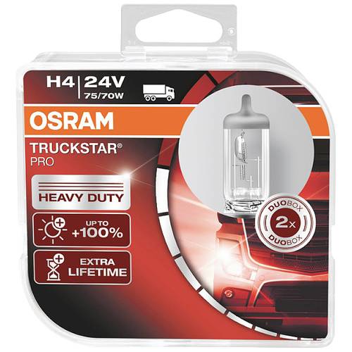 Thumbnail - Osram Automotive 64196TSP-HCB Halogen Leuchtmittel Truckstar H4 75/70 W 24 V