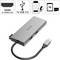 USB-C-Hub von Hama mit HDMI 4K, einmal USB 3.0, Kartenleser für SD und microSD. Ideal für flexible Anschlussmöglichkeiten.