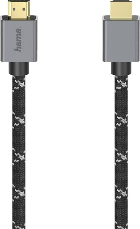 HAMA 00200504 HDMI-Kabel 2 m HDMI Typ A (Standard) Schwarz - Grau (00200504)