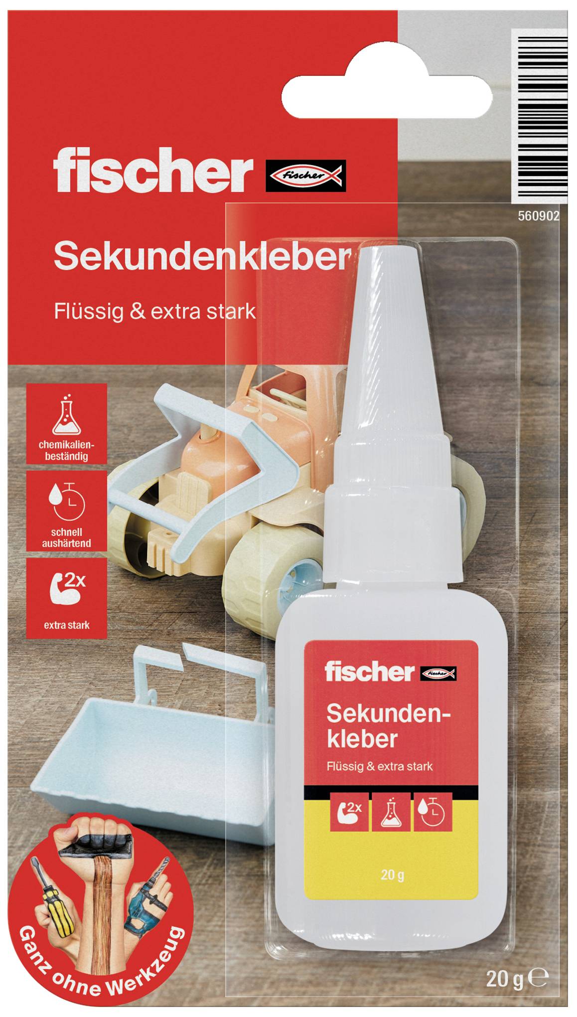 Fischer GOW Sekundenkleber 560902 20 g-0
