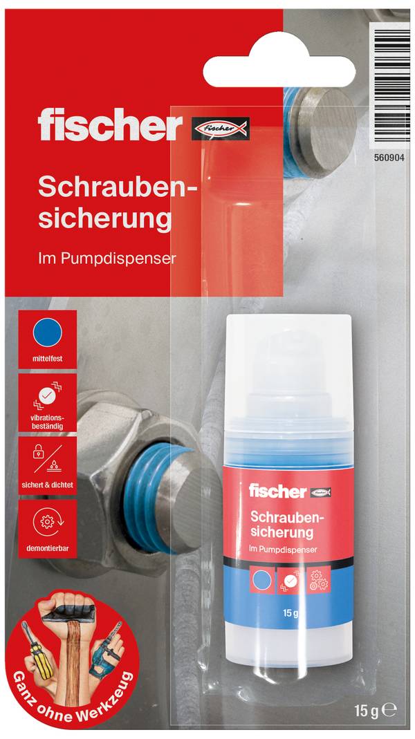 Fischer GOW 560904 Schraubensicherung Festigkeit: mittel 15 g