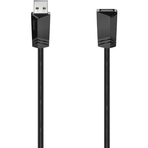 Hama USB-Kabel USB 2.0 USB-A Buchse, USB-A Stecker 0.75 m Schwarz 00200618