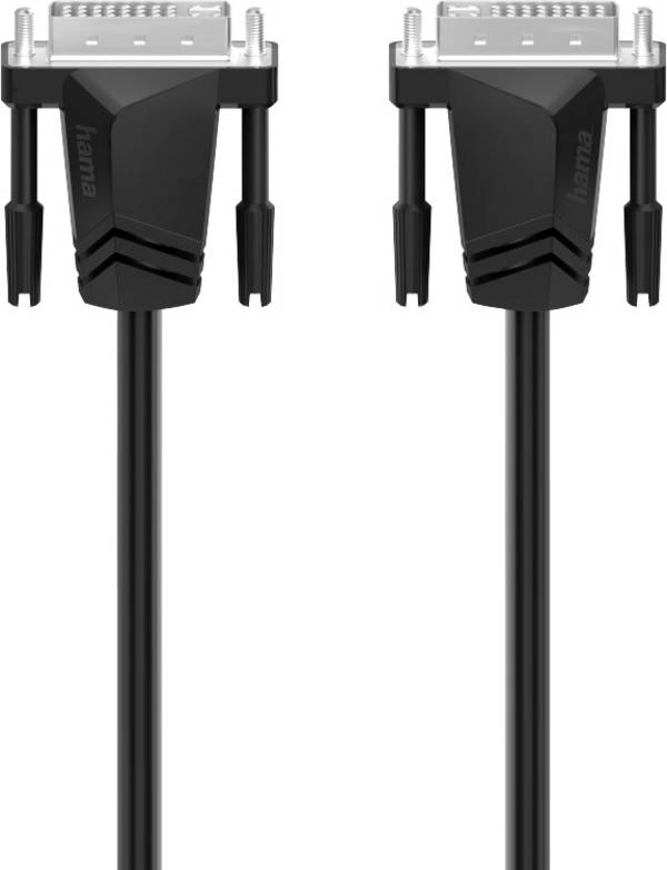 Hama DVI Anschlusskabel DVI-I 24+5pol. Stecker, DVI-I 24+5pol. Stecker 1.50 m Schwarz 00200706 DVI-Kabel