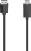 Hama DisplayPort / HDMI Adapterkabel DisplayPort Stecker, HDMI-A Stecker 1.50 m Schwarz 00200712 DisplayPort-Kabel