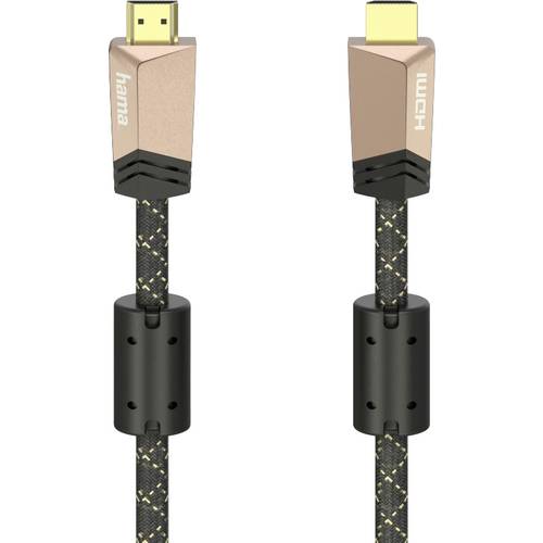 Thumbnail - hama 00205025 Premium HDMI™-Kabel mit Ethernet, Stecker - Stecker, Ferrit, Metall, 1,5 m