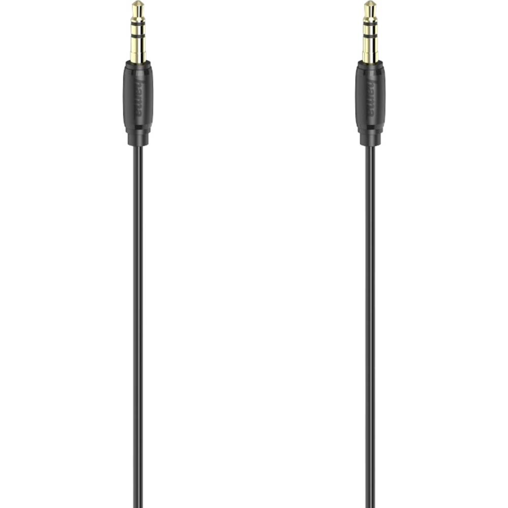 Hama 00205117 Jackplug Audio Aansluitkabel [1x Jackplug male 3.5 mm 1x Jackplug male 3.5 mm] 0.5 m Z