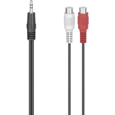 hama 00205185 Audio-Adapter, 2x Cinch-Kupplung - 3,5-mm-Klinken-Stecker, Stereo