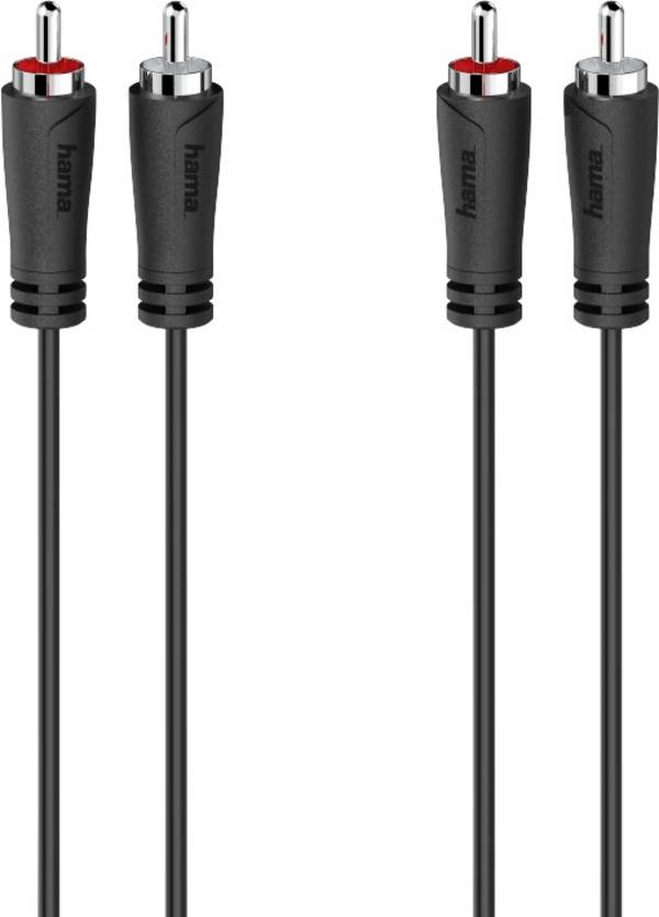 hama 00205258 Audio-Kabel, 2 Cinch-Stecker - 2 Cinch-Stecker, 3,0 m