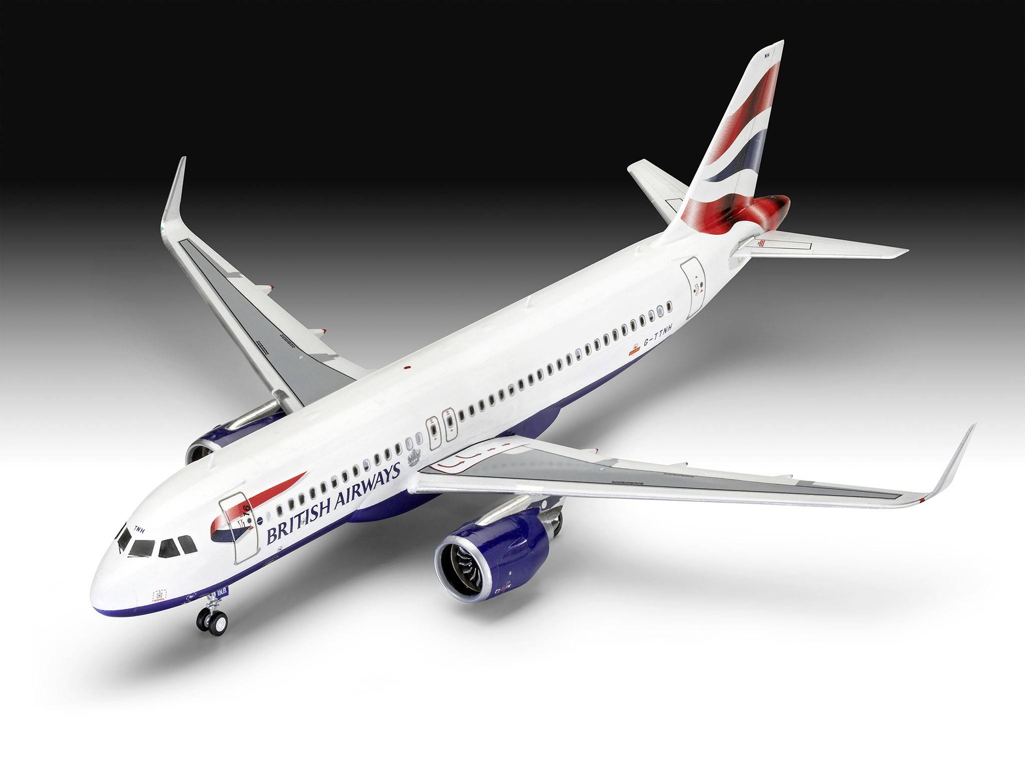 Model letadla, stavebnice Revell RV 1:144 Airbus A320 neo British Airways 03840, 1:144