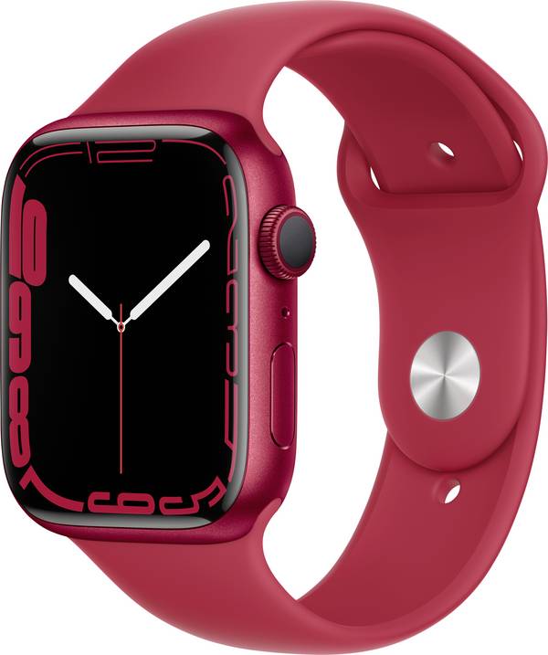 Apple Watch Series 7 GPS 45 mm Aluminiumgehäuse (PRODUCT) RED™ Sport Band (PRODUCT) RED™