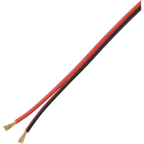 TRU COMPONENTS TC-9202508 Lautsprecherkabel 2 x 2.5 mm² Schwarz-Rot 100 m