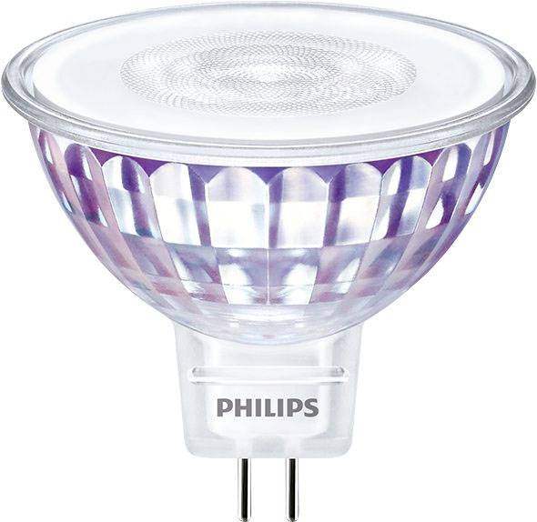 Ein energiesparender LED-Spot von Philips mit GU5.3-Sockel. Ideal für gezielte Beleuchtung und lange Lebensdauer.