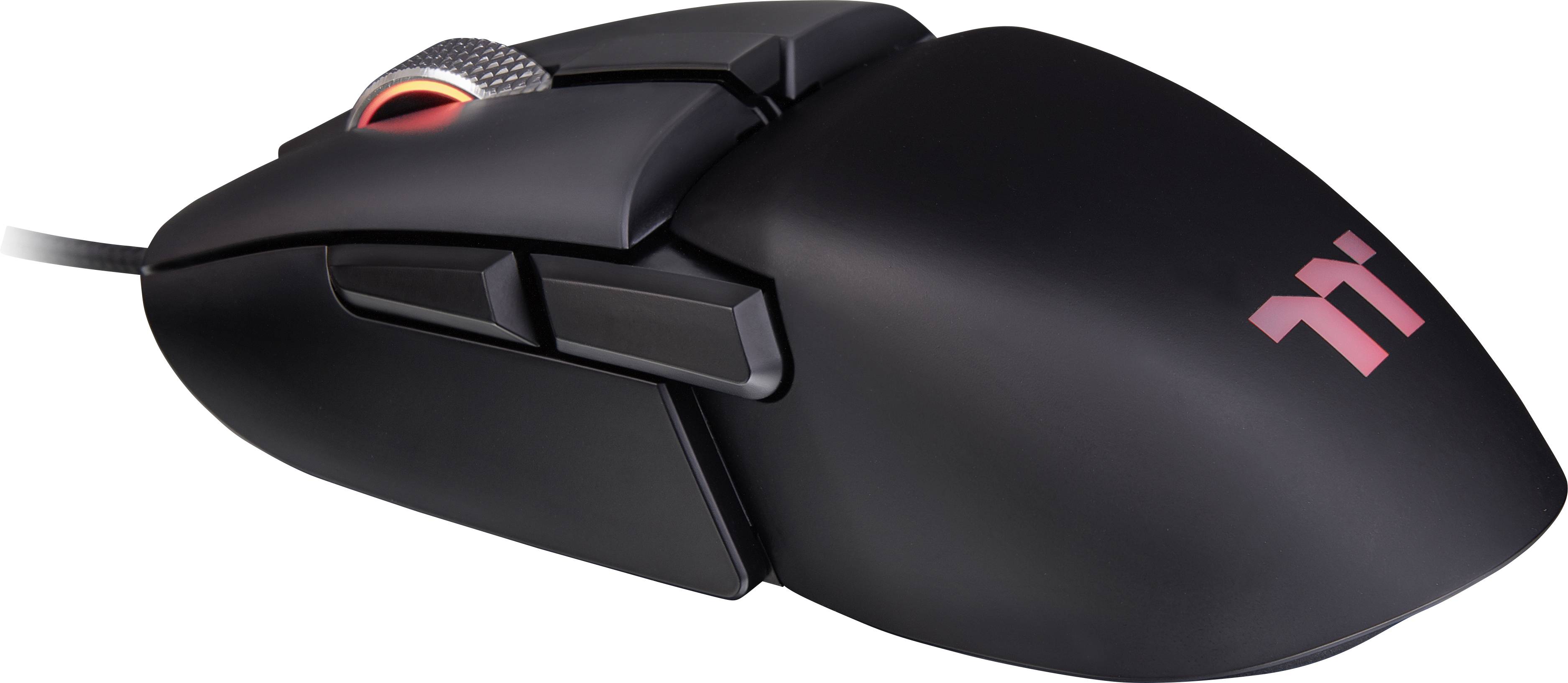 Thermaltake Argent M5 RGB Gaming Mouse Gaming-Maus USB Optisch Schwarz 8 Tasten 16000 dpi Beleuchtet-1