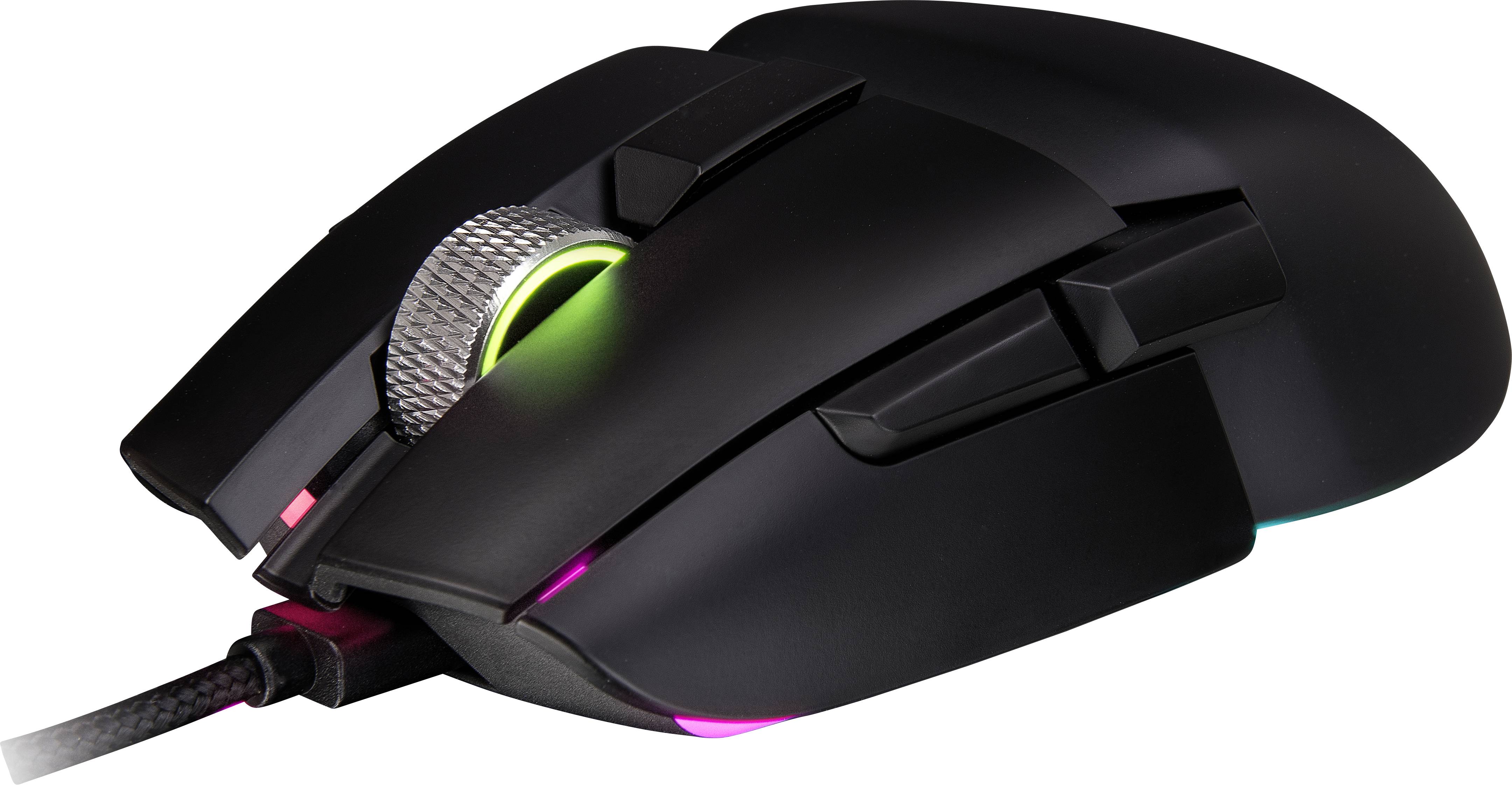 Thermaltake Argent M5 RGB Gaming Mouse Gaming-Maus USB Optisch Schwarz 8 Tasten 16000 dpi Beleuchtet-5