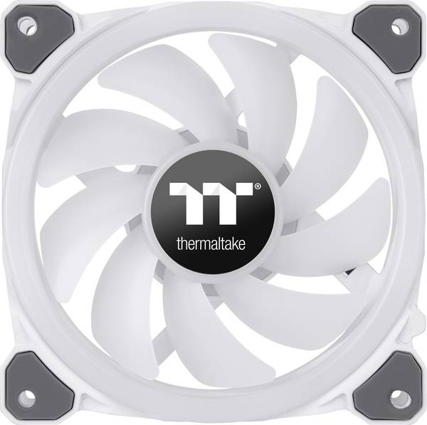 Thermaltake Riing Trio 12 RGB Radiator Fan White TT Premium Edition PC-Gehäuse-Lüfter Weiß (B x H x T) 120 x 25 x 120 mm inkl. LED-Beleuchtung